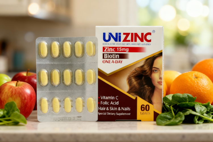 قرص یونی زینک و تغذیه سالم برای سلامت بدن